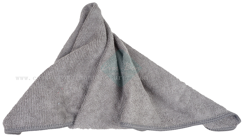 China bulk streak free lint free cleaning cloth Supplier Custom Grey Clean Towels Gifs Manufacturer